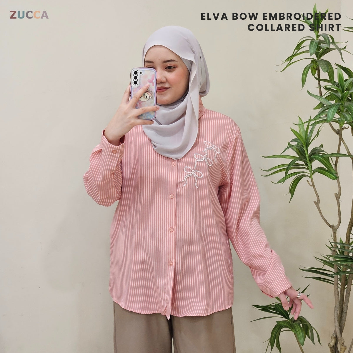 ZUCCA ELVA KEMEJA BERCOLAR SULAMAN RIBEN - DM230