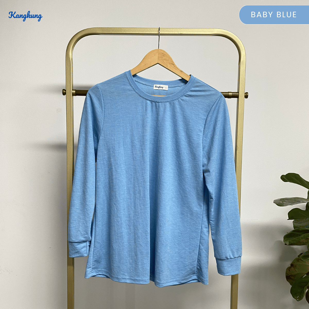 KANGKUNG JESSIE T-SHIRT COTTON WANITA GAYA MODEST SHIRT KASUAL – KK109