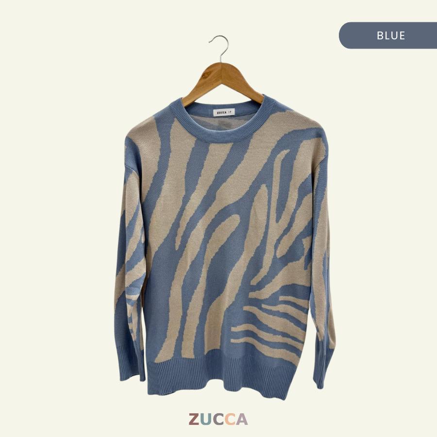 ZUCCA HENRY KOREA STYLE BAGGY COMFY KNITWEAR LABUH - DM190 SWEARSHIRT