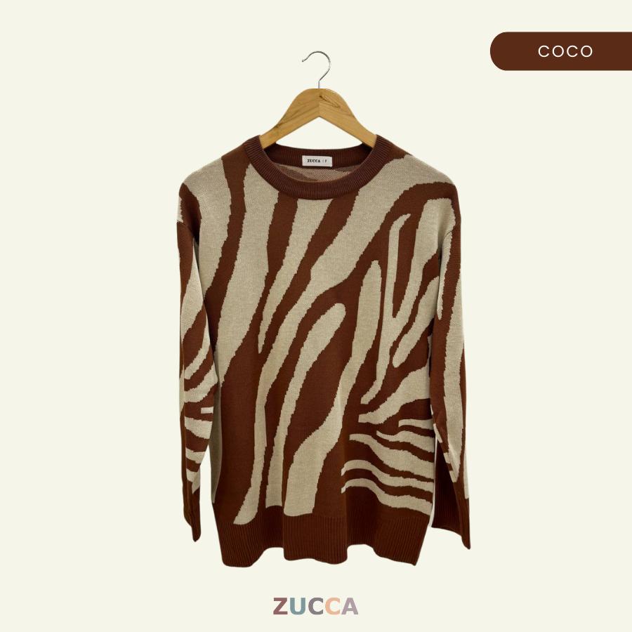 ZUCCA HENRY KOREA STYLE BAGGY COMFY KNITWEAR LABUH - DM190 SWEARSHIRT