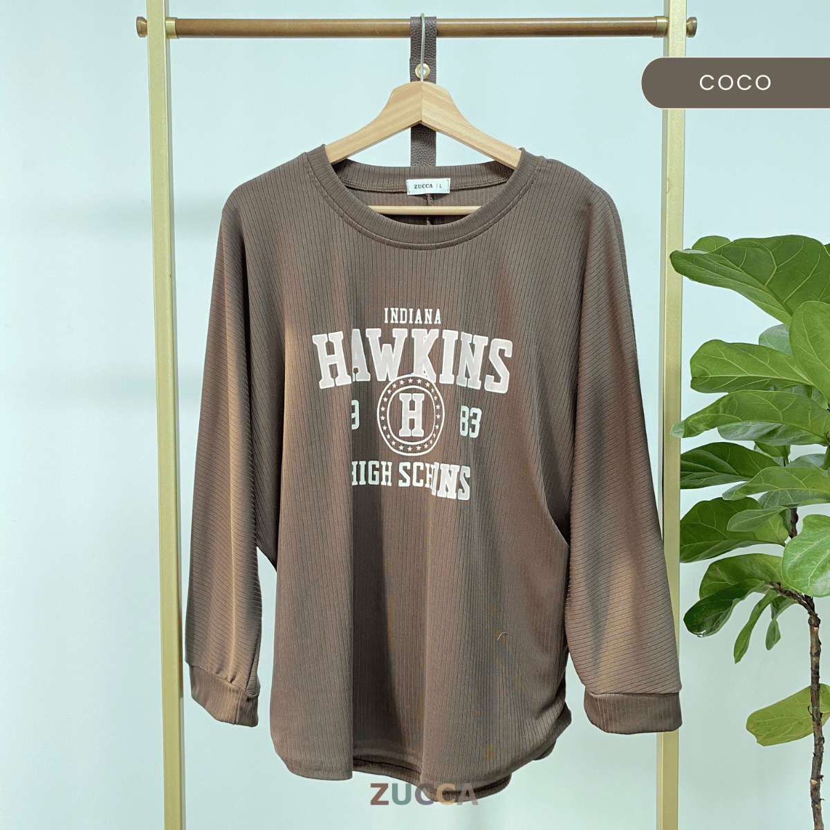 ZUCCA KIMBERLY BAJU WANITA GRAFIK KNIT - DM258