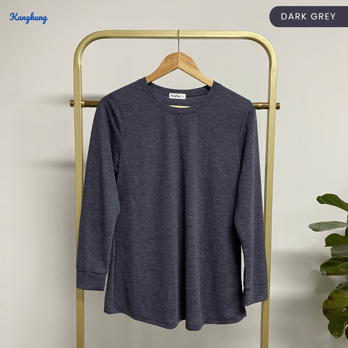 KANGKUNG JESSIE T-SHIRT COTTON WANITA GAYA MODEST SHIRT KASUAL – KK109