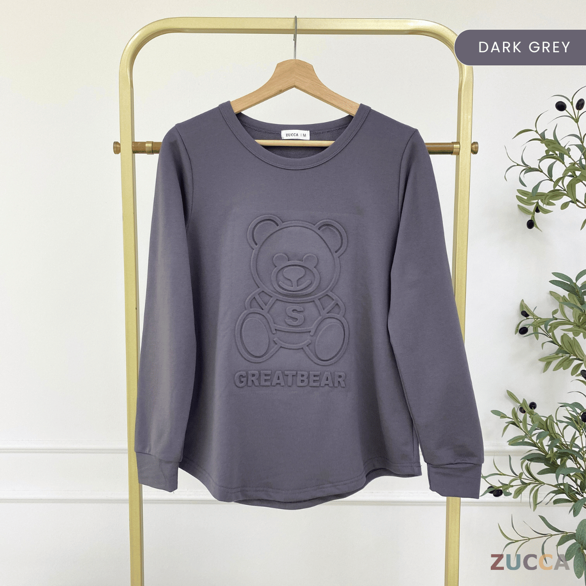 ZUCCA HERISA EMBOSSED VELVET CASUAL SHIRT BLOUSE - MA007