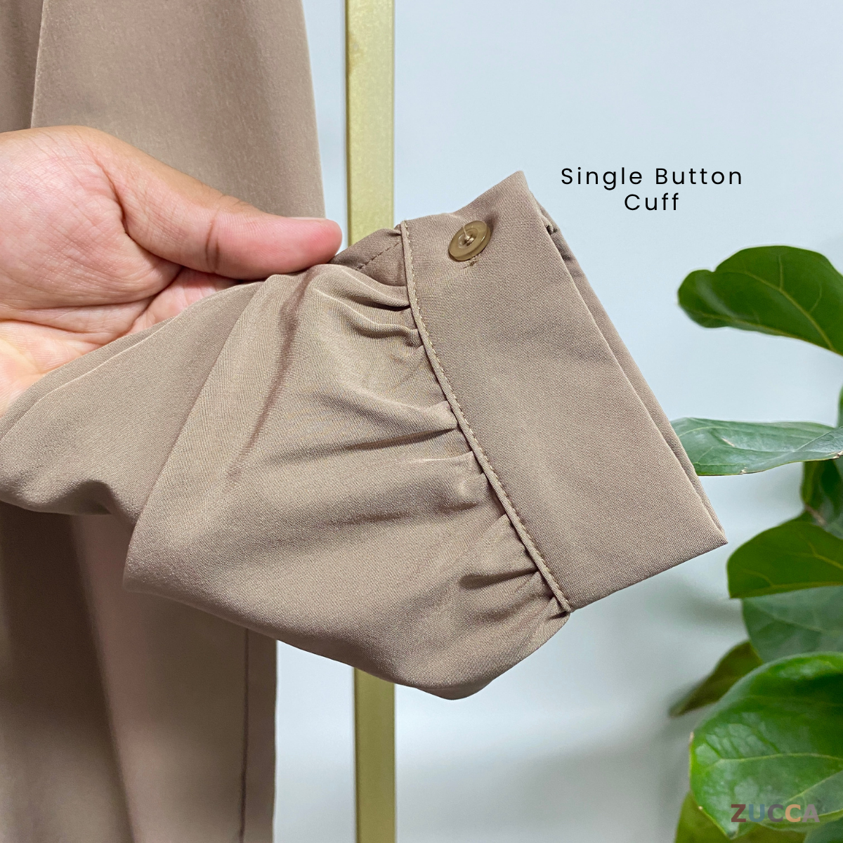 ZUCCA HAYNA HALF-BUTTON COTTON WOMEN BLOUSE - DM020 BAJU KEMEJA WANITA KOREAN STYLE