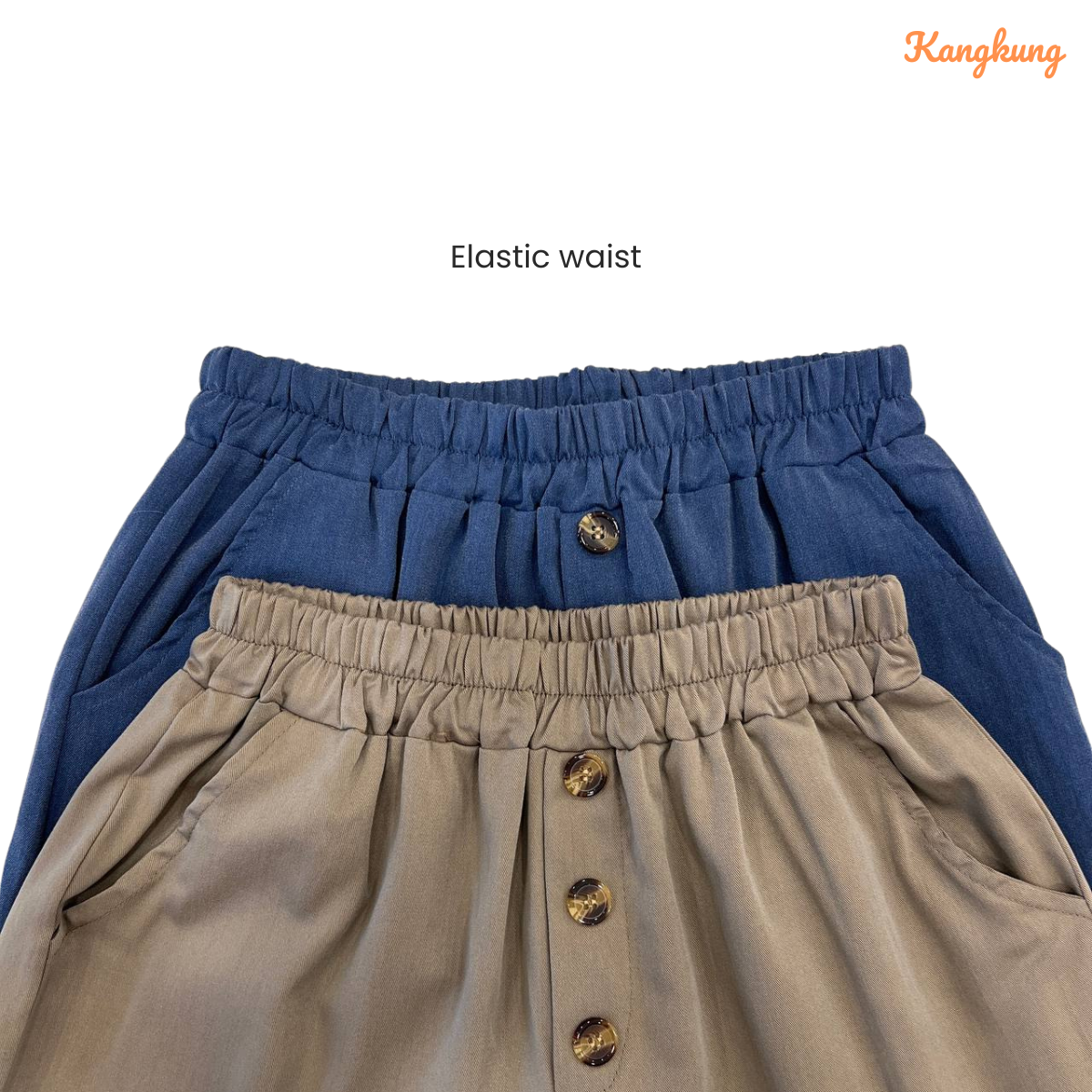 ZUCCA CARLOS BUTTON STRAIGHT PANTS KOREAN STYLE - DM025