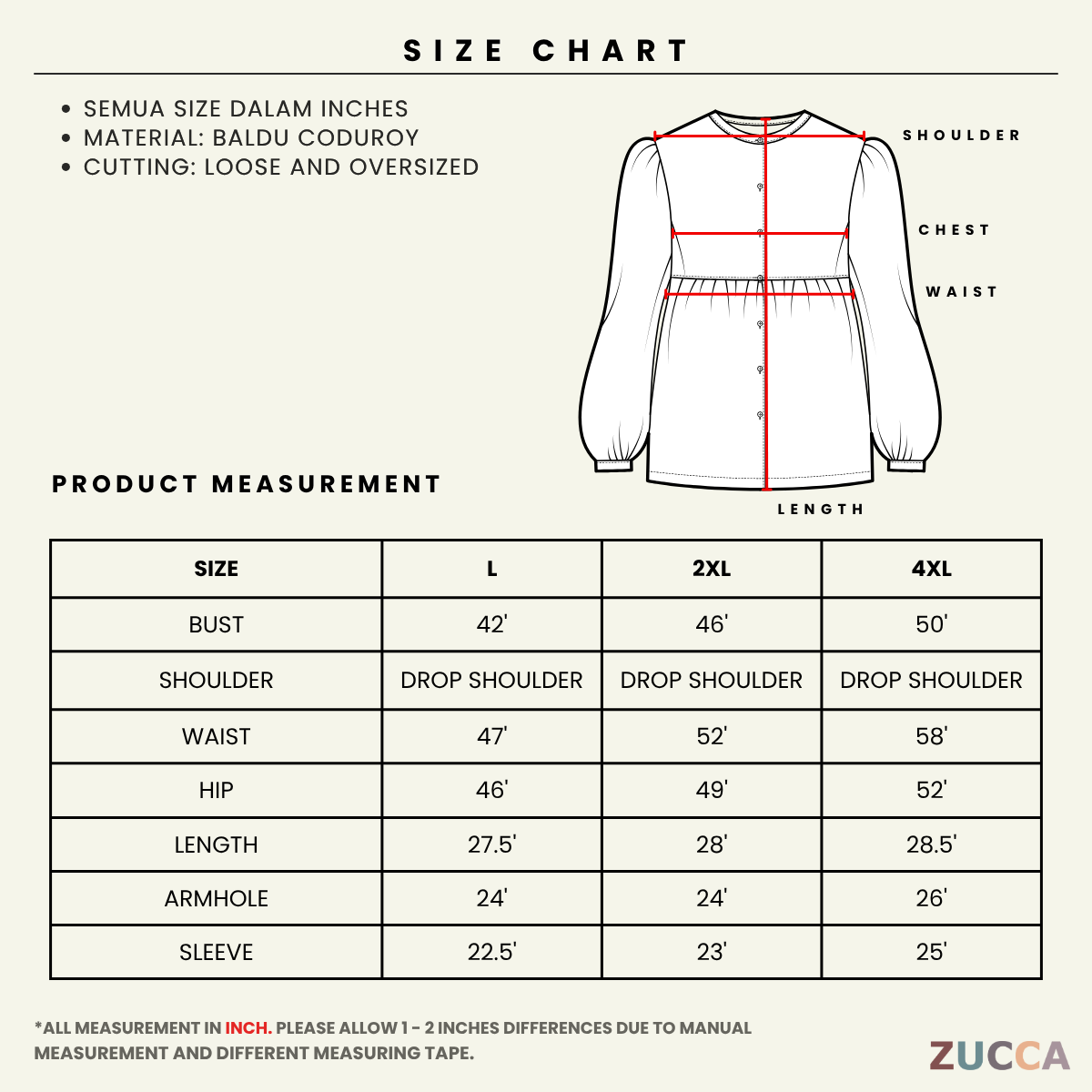 ZUCCA FARISA KEMEJA CORAK BERJALUR - DM089