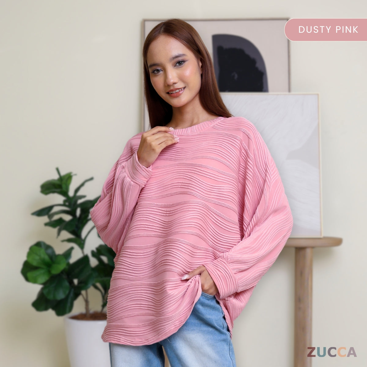 ZUCCA FARISA KEMEJA CORAK BERJALUR - DM089