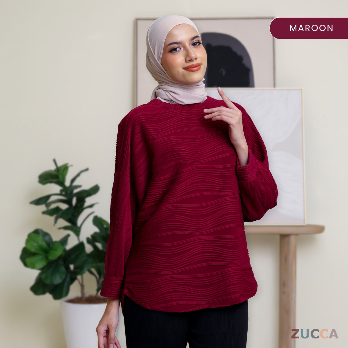 ZUCCA FARISA KEMEJA CORAK BERJALUR - DM089