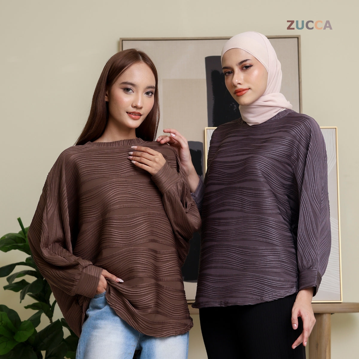 ZUCCA FARISA KEMEJA CORAK BERJALUR - DM089