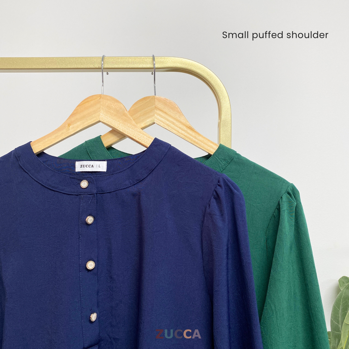 ZUCCA WAZAR LONG BLOUSE COMFY IRONLESS - DM109 Baju Cotton