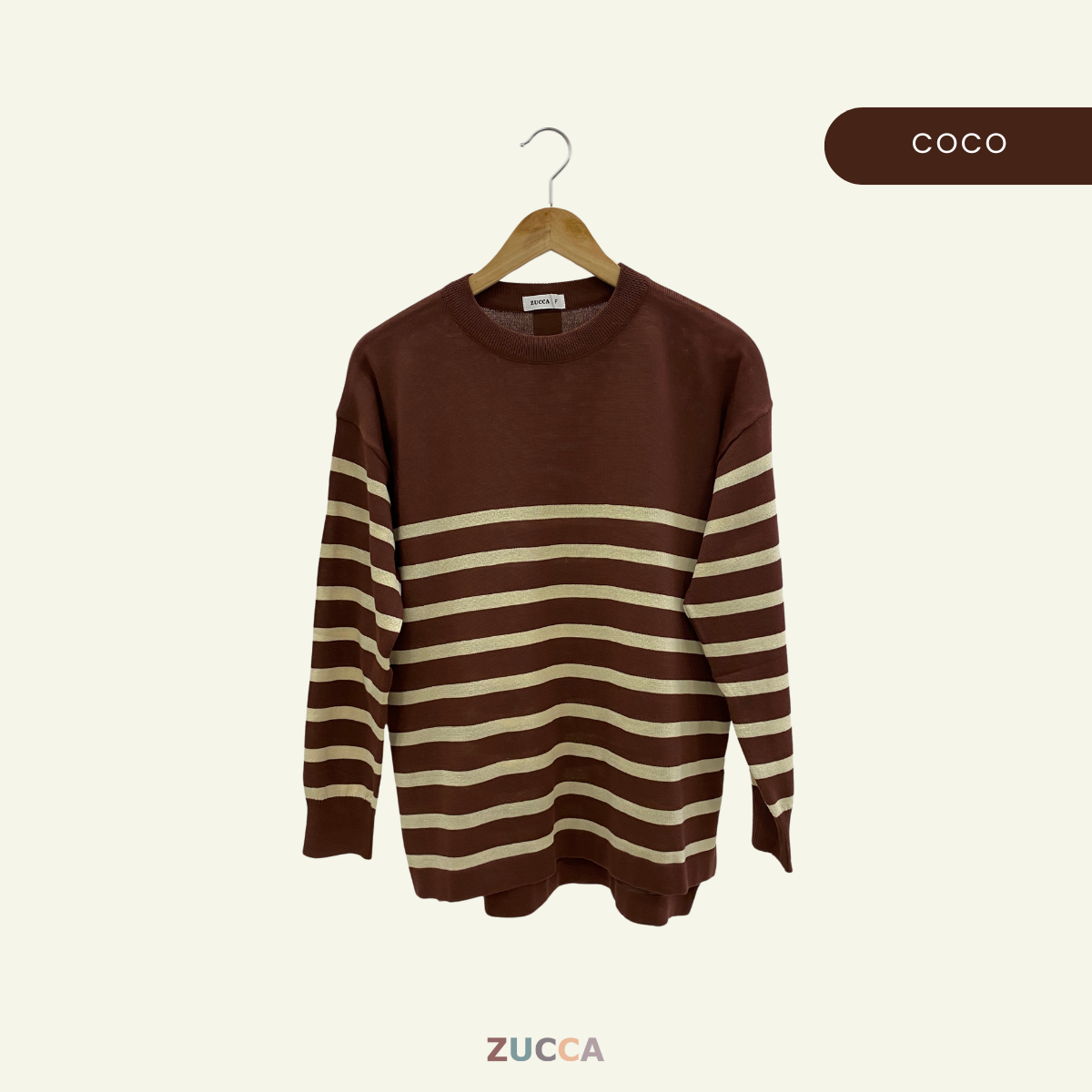 ZUCCA JESSICA COTTON KNIT SEJUK BLOUSE - DM116