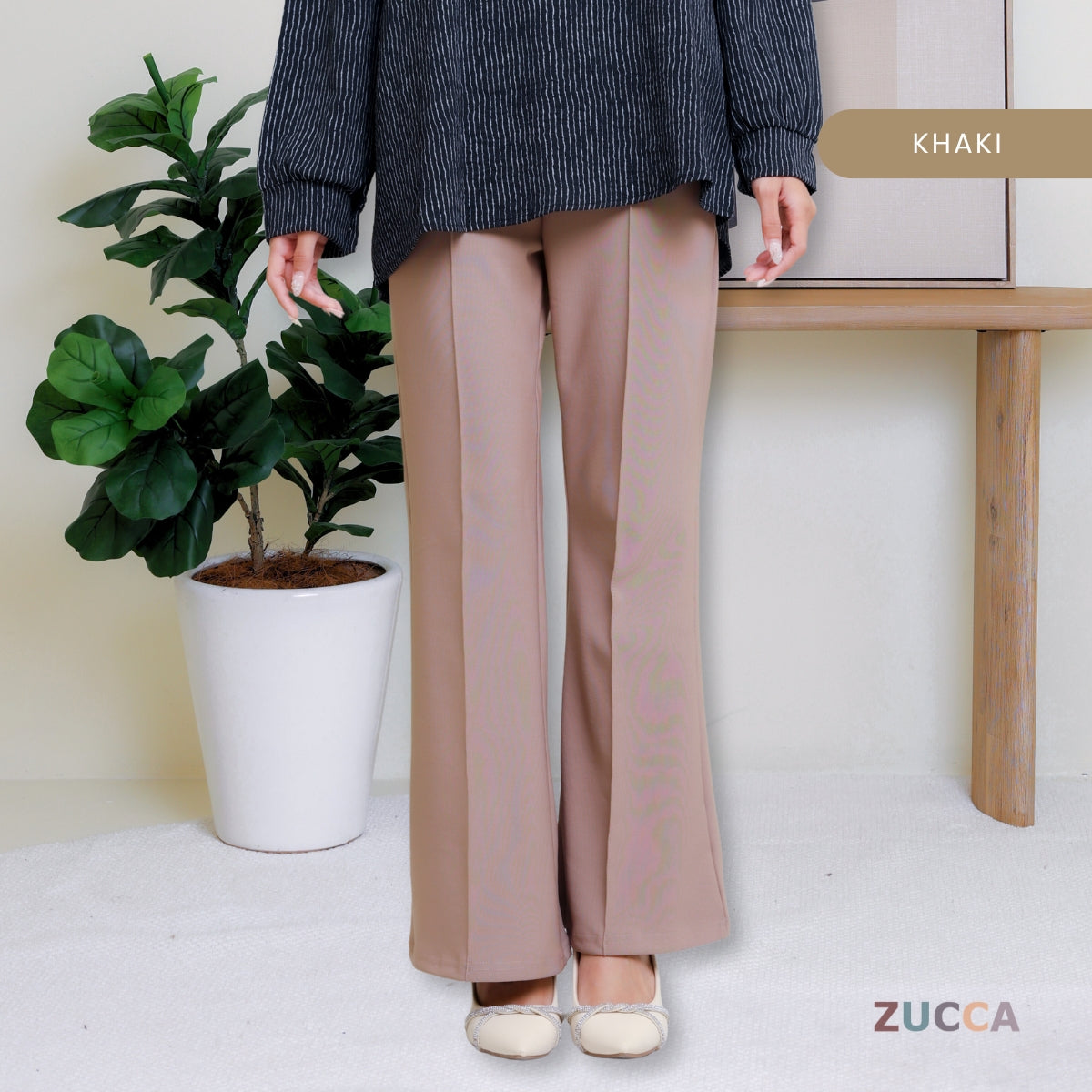 Davi High Waist Flare Women Pants - DM170