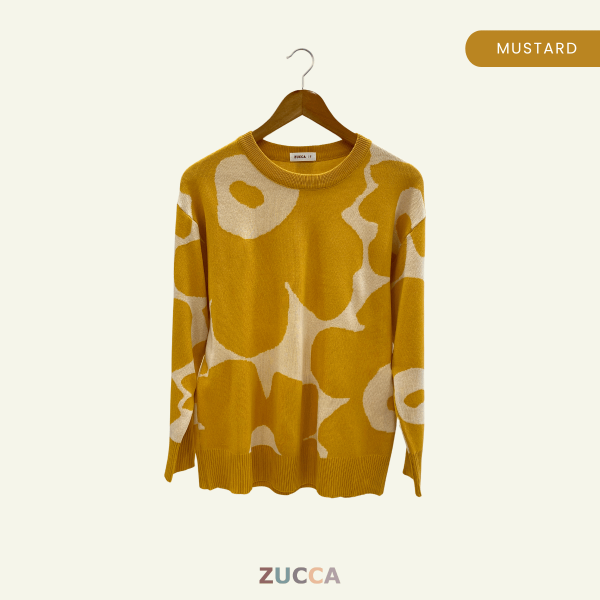 ZUCCA FAUZIAH FLORAL PRINT KNIT SHIRT - DM191 KOREAN STYLE
