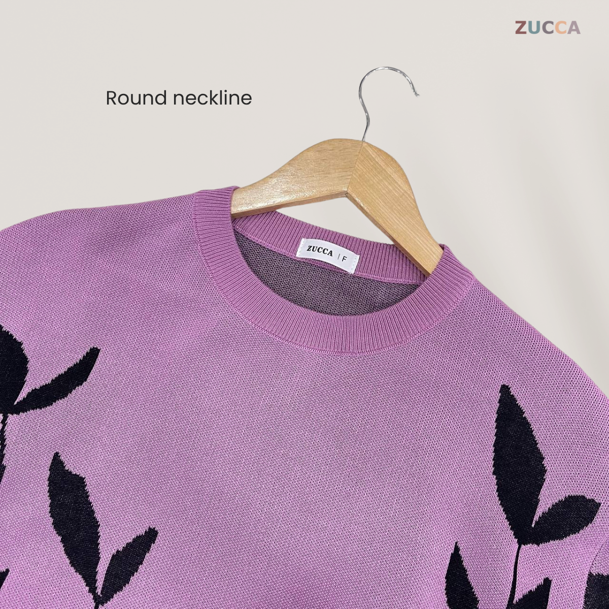 ZUCCA IZARA LEAF PRINT KNIT SHIRT - DM192 KOREAN STYLE