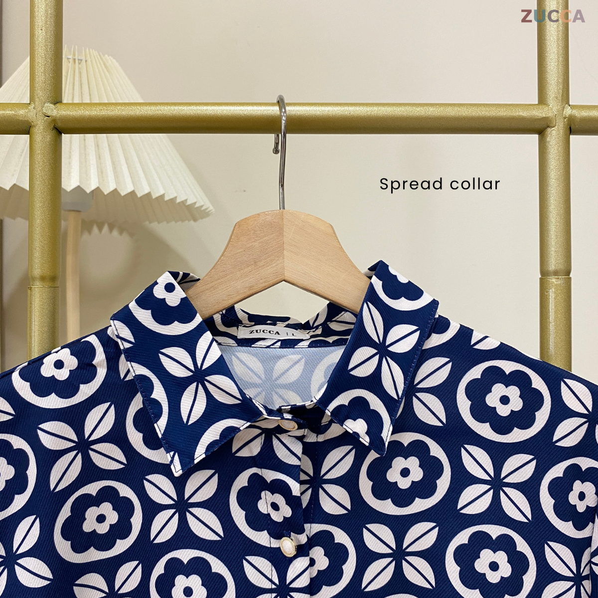 ZUCCA SIERRA ARTISAN PATTERNED BUTTON UP BLOUSE - DM249