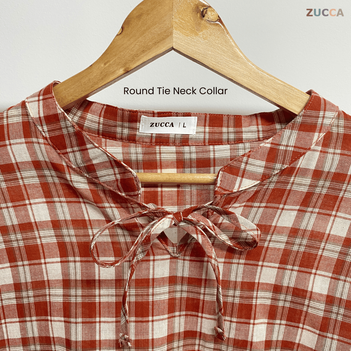 ZUCCA HANIE CASUAL CHECKERED BLOUSE - DM253 Shirts