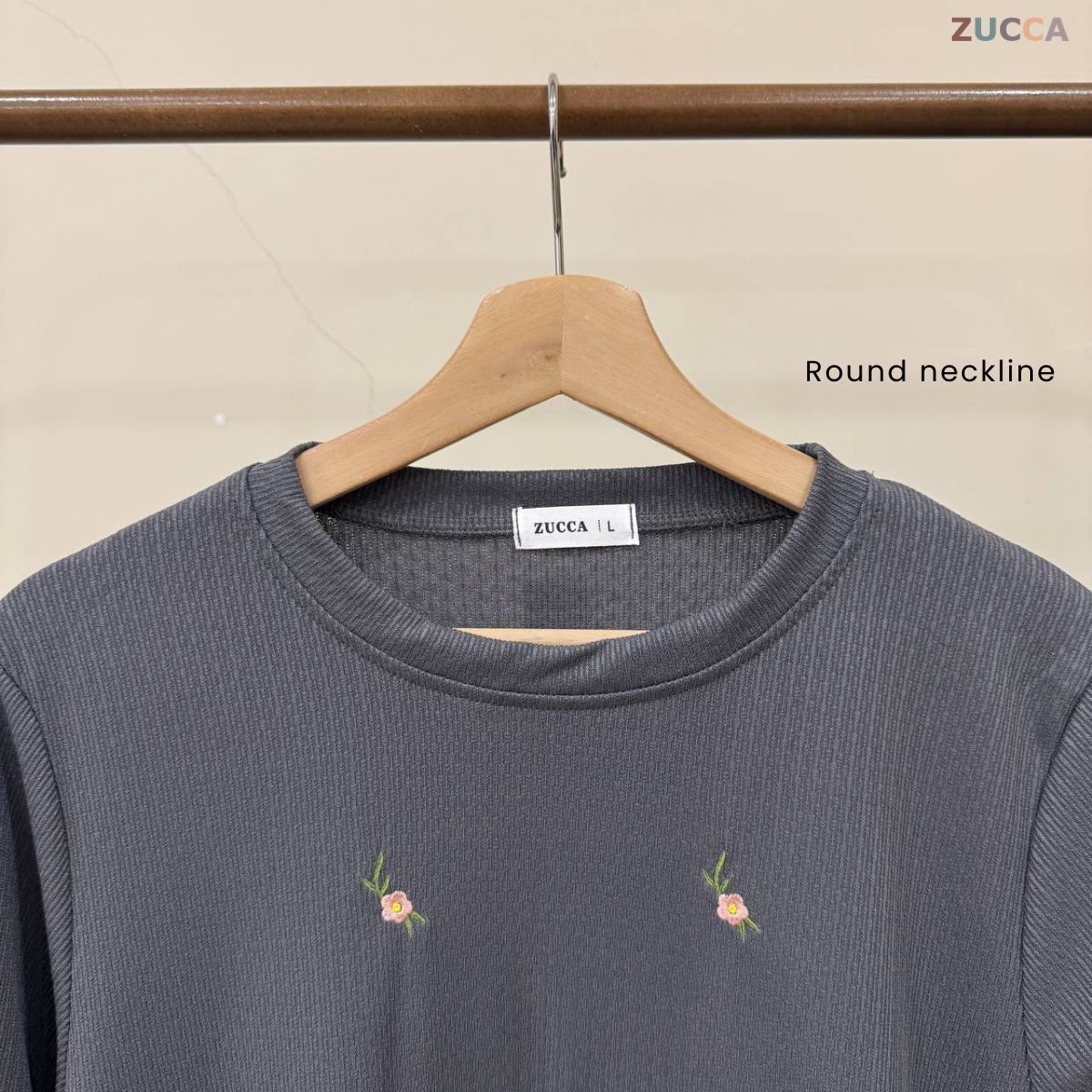 JUNA TWO-PIECE ATTACHED EMBROIDERY BLOUSE - DM264