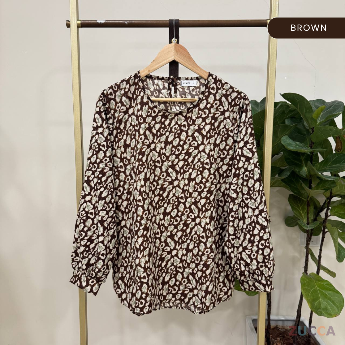 ZUCCA TISHA BLOUS WANITA BERCORAK BUNGA - DM267