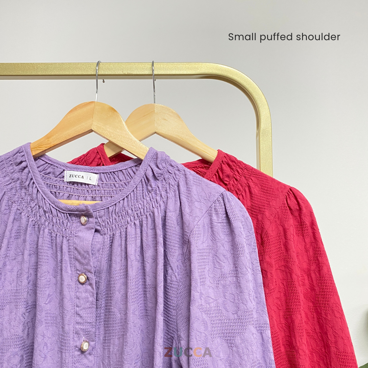 ZUCCA FARISYA BLAUS WANITA JACQUARD - DM269