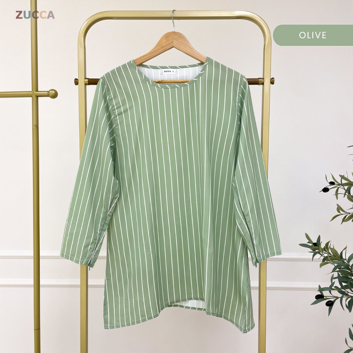 ZUCCA AQISHA WOMEN KASUAL BLOUSE BERJALUR LONG SLEEVE - DM278