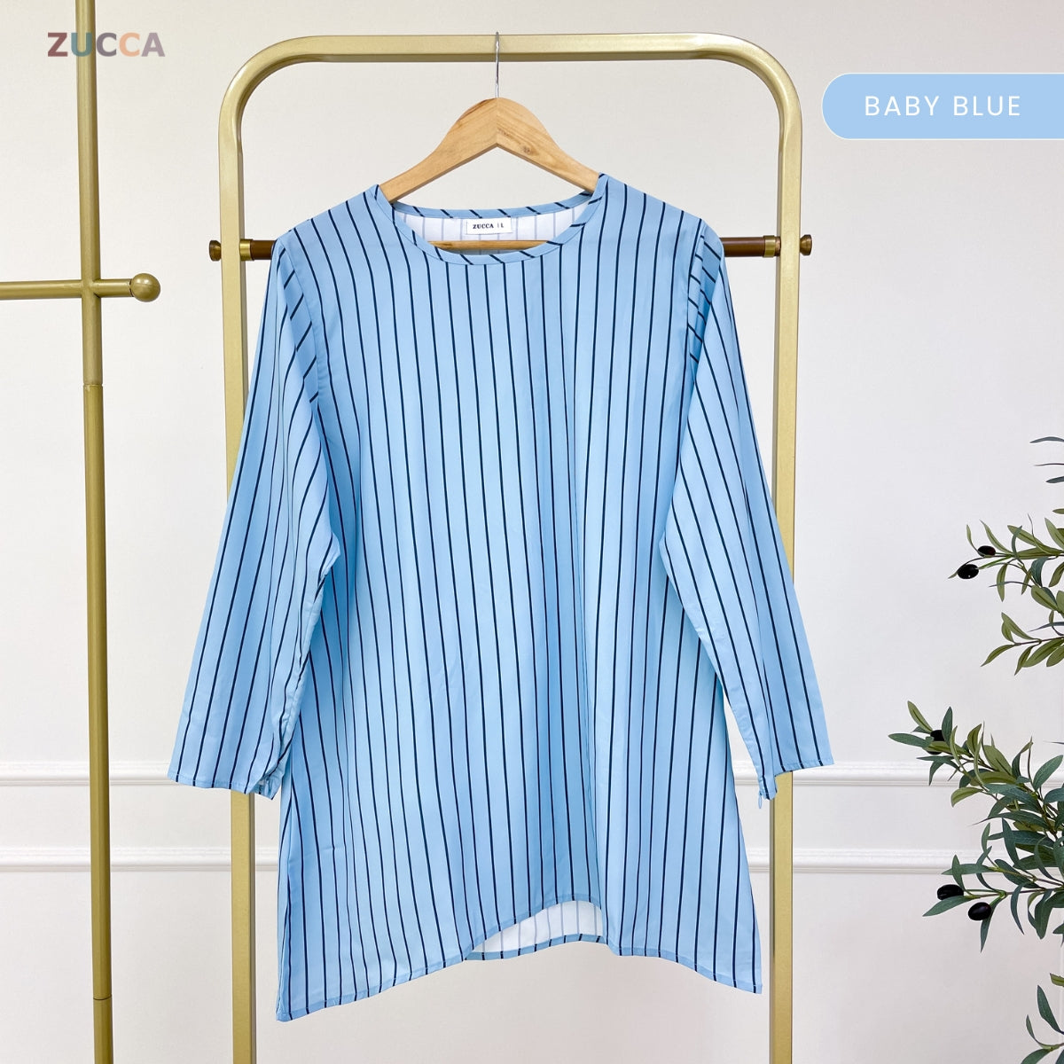 ZUCCA AQISHA WOMEN KASUAL BLOUSE BERJALUR LONG SLEEVE - DM278