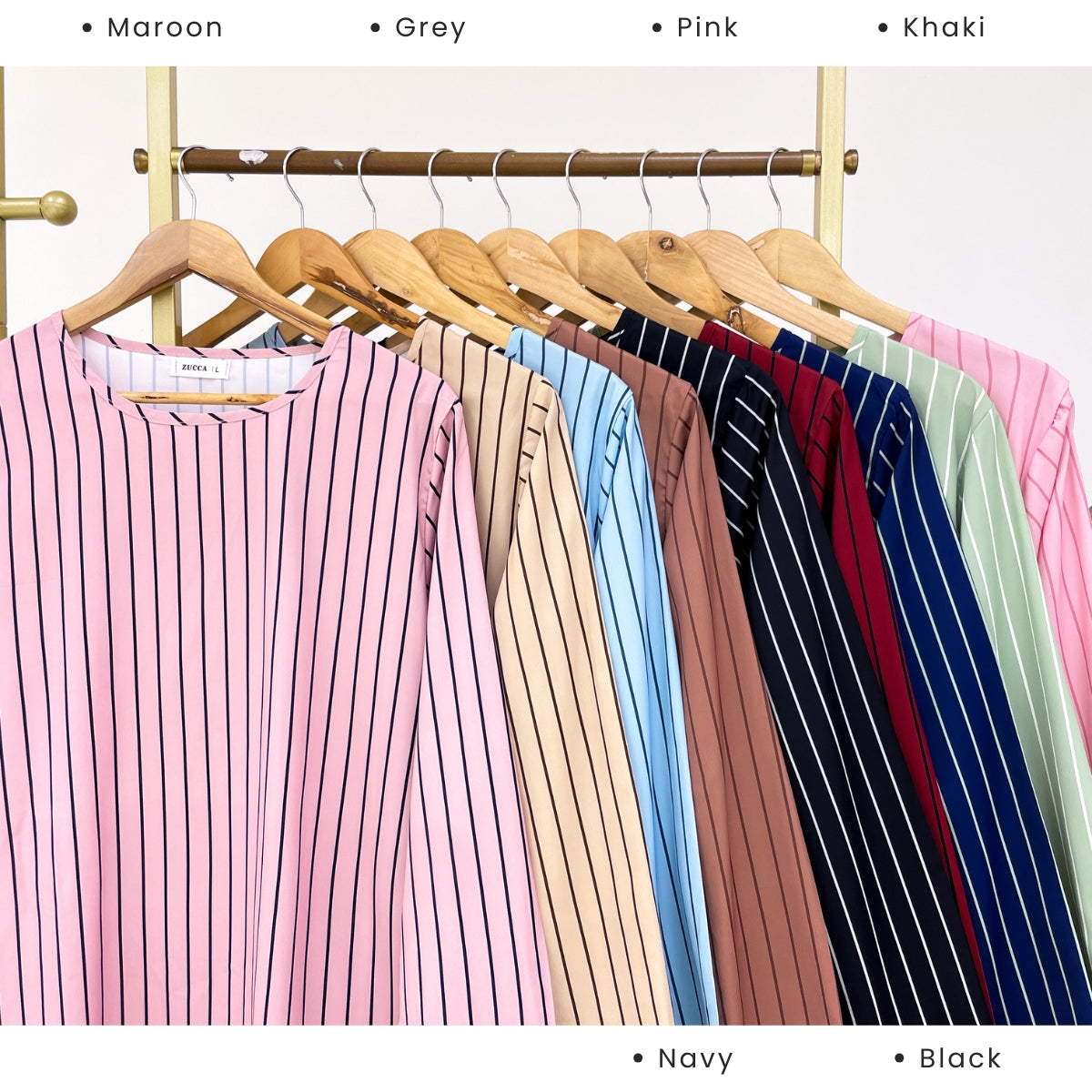 ZUCCA AQISHA WOMEN KASUAL BLOUSE BERJALUR LONG SLEEVE - DM278