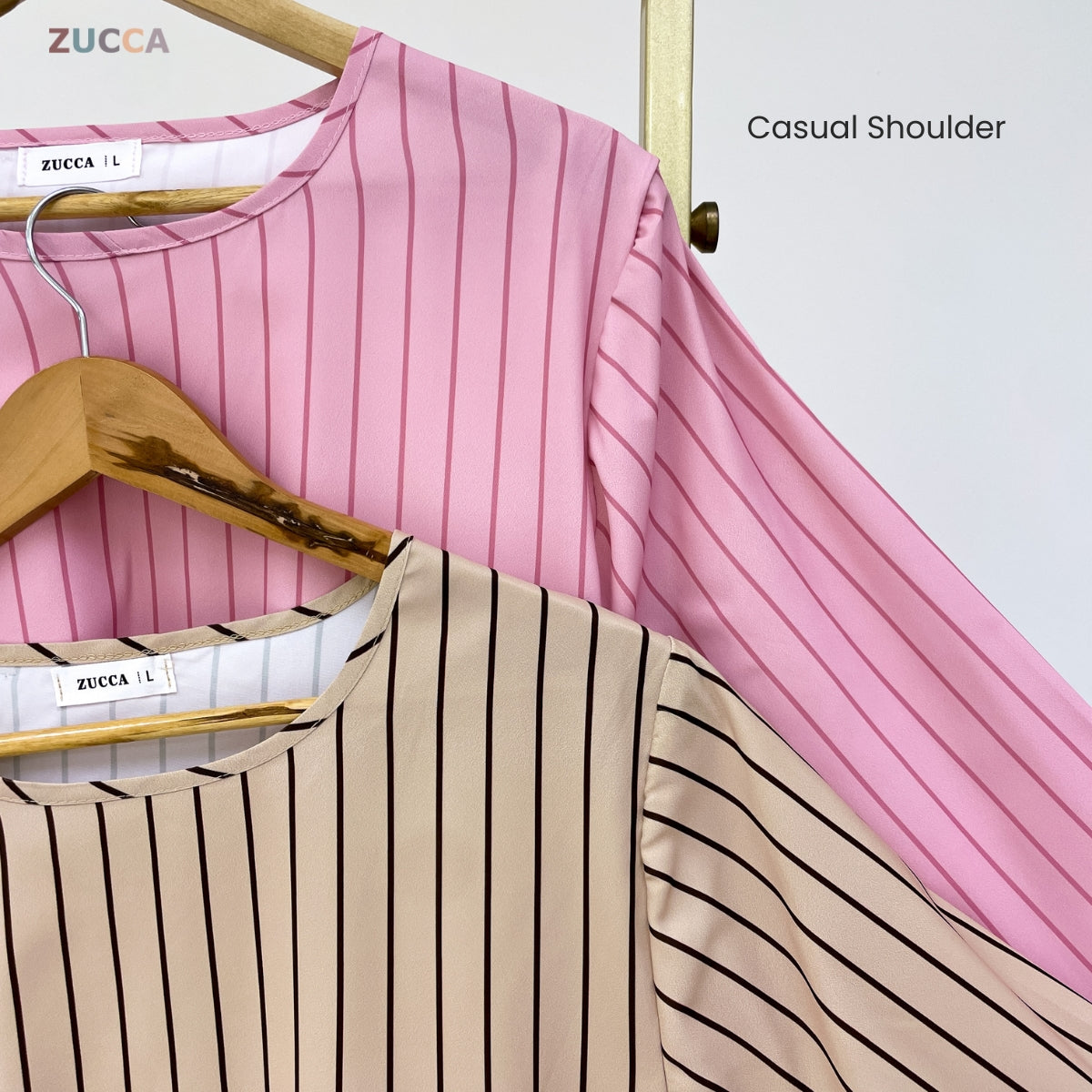 ZUCCA AQISHA WOMEN KASUAL BLOUSE BERJALUR LONG SLEEVE - DM278