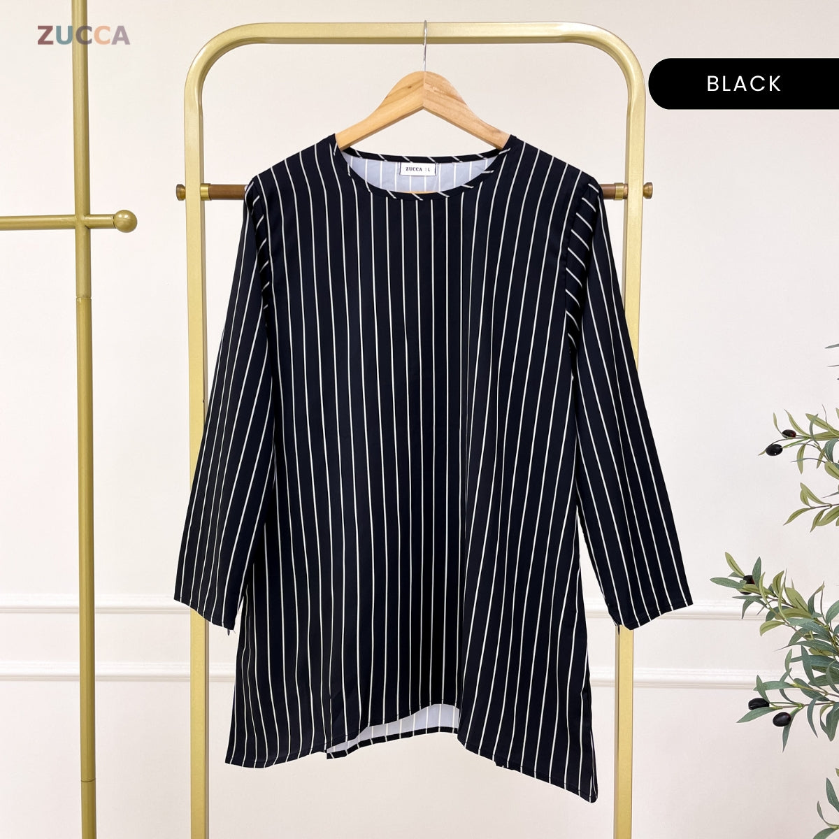 ZUCCA AQISHA WOMEN KASUAL BLOUSE BERJALUR LONG SLEEVE - DM278