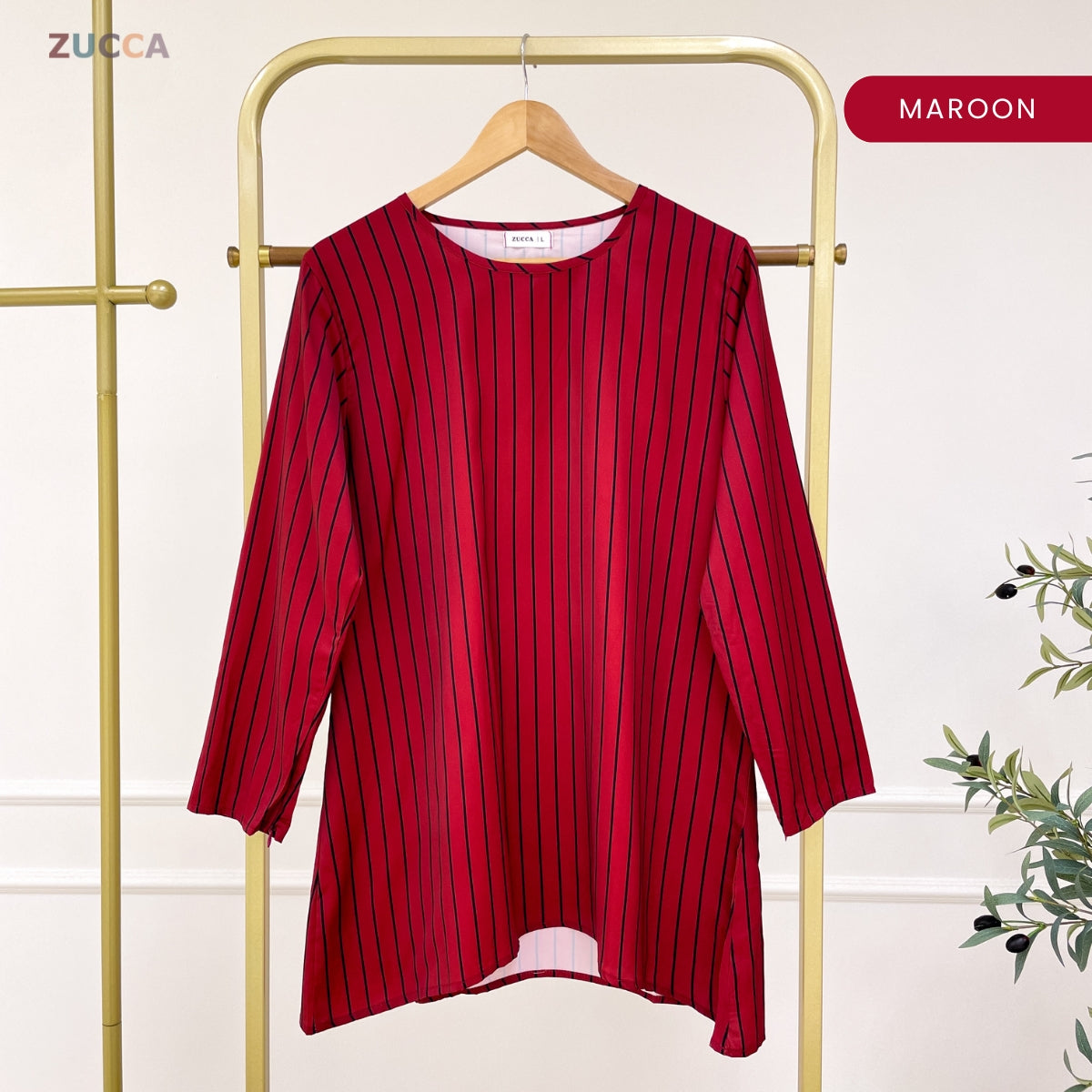 ZUCCA AQISHA WOMEN KASUAL BLOUSE BERJALUR LONG SLEEVE - DM278