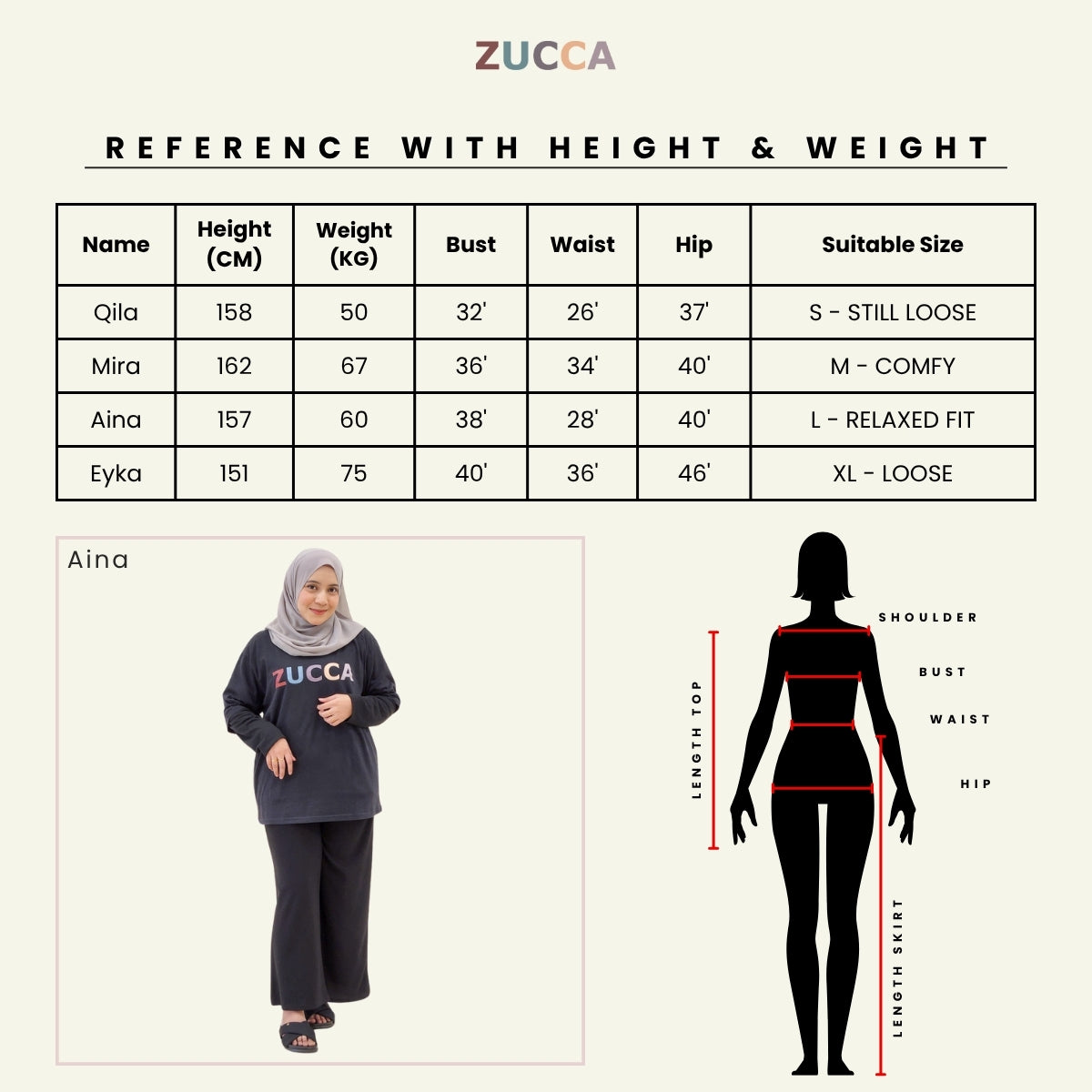 ZUCCA SALLY WOMEN SETWEAR TOP SKIRT LONG SLEEVE - DM280