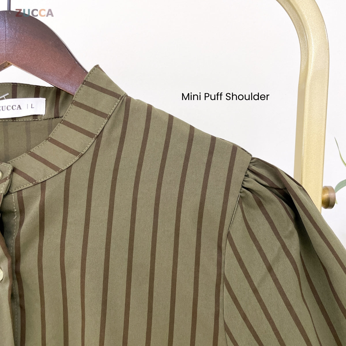 ZUCCA DALILI STRIPE FULL BUTTON BLOUSE COMFY - DM281 KOREAN STYLE Baju Cotton