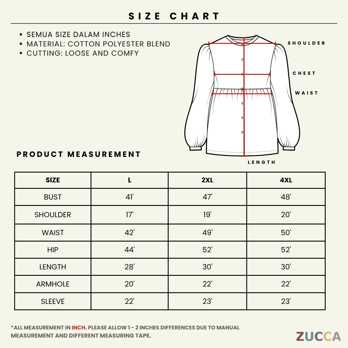 ZUCCA DALILI STRIPE FULL BUTTON BLOUSE COMFY - DM281 KOREAN STYLE Baju Cotton