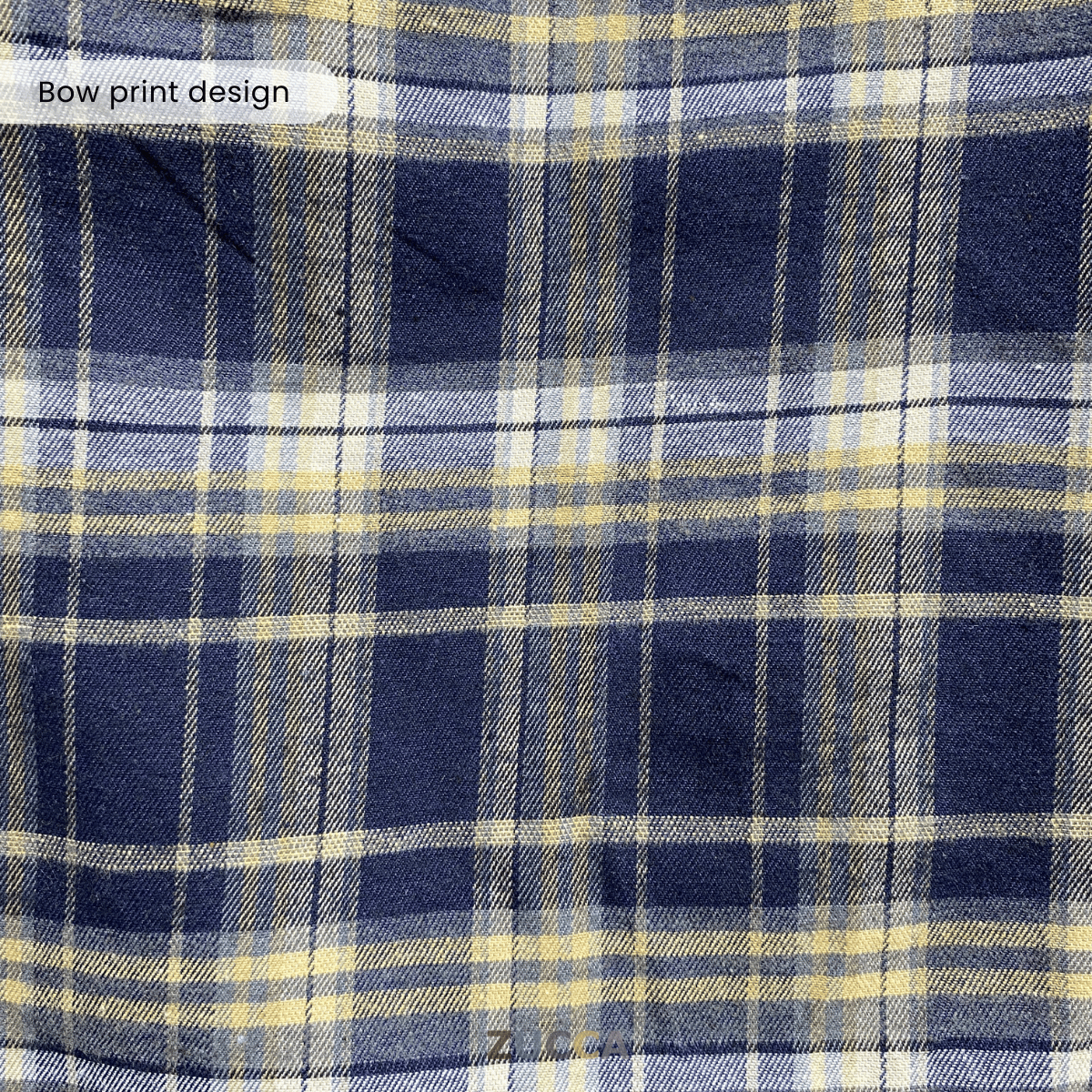 ZUCCA NANCY BLAUS WANITA KASUAL CORAK PLAID - DM282