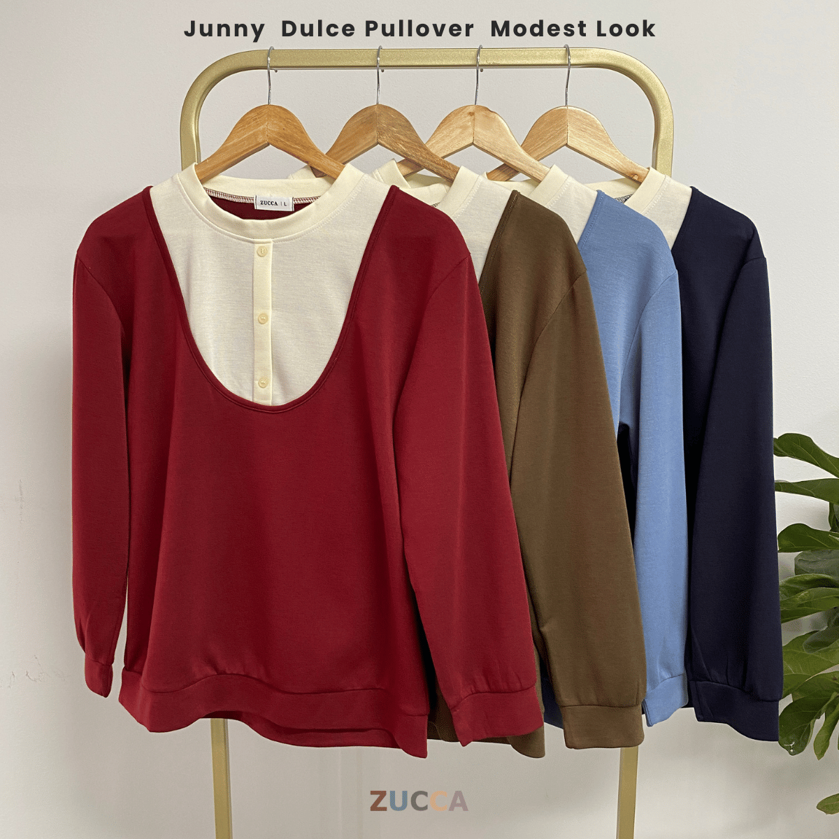 ZUCCA JUNNY DOLCE PULLOVER MODEST LOOK - DM286