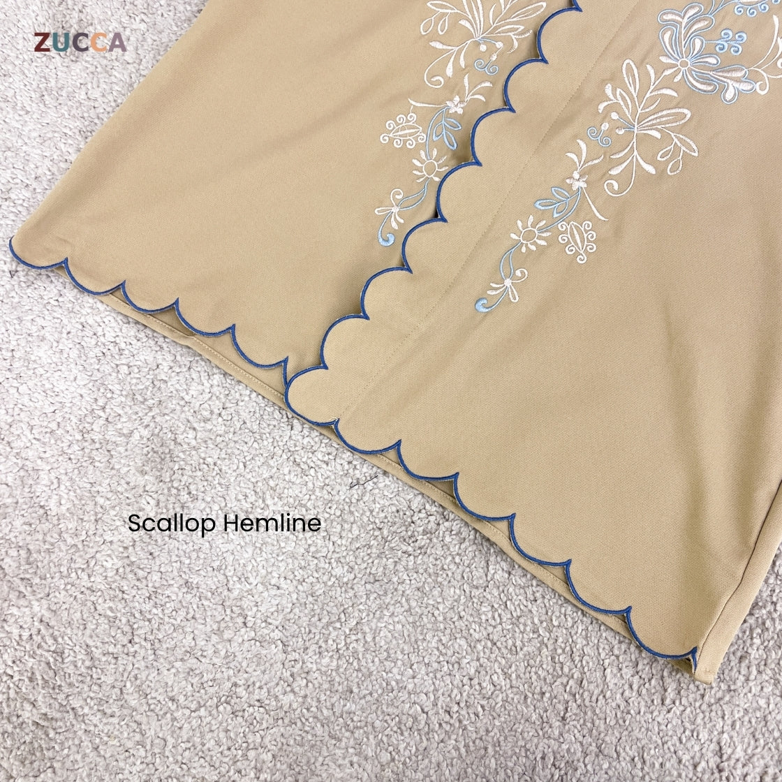 ZUCCA SELENA PASTEL EMBROIDERED BLOUSE - DM295