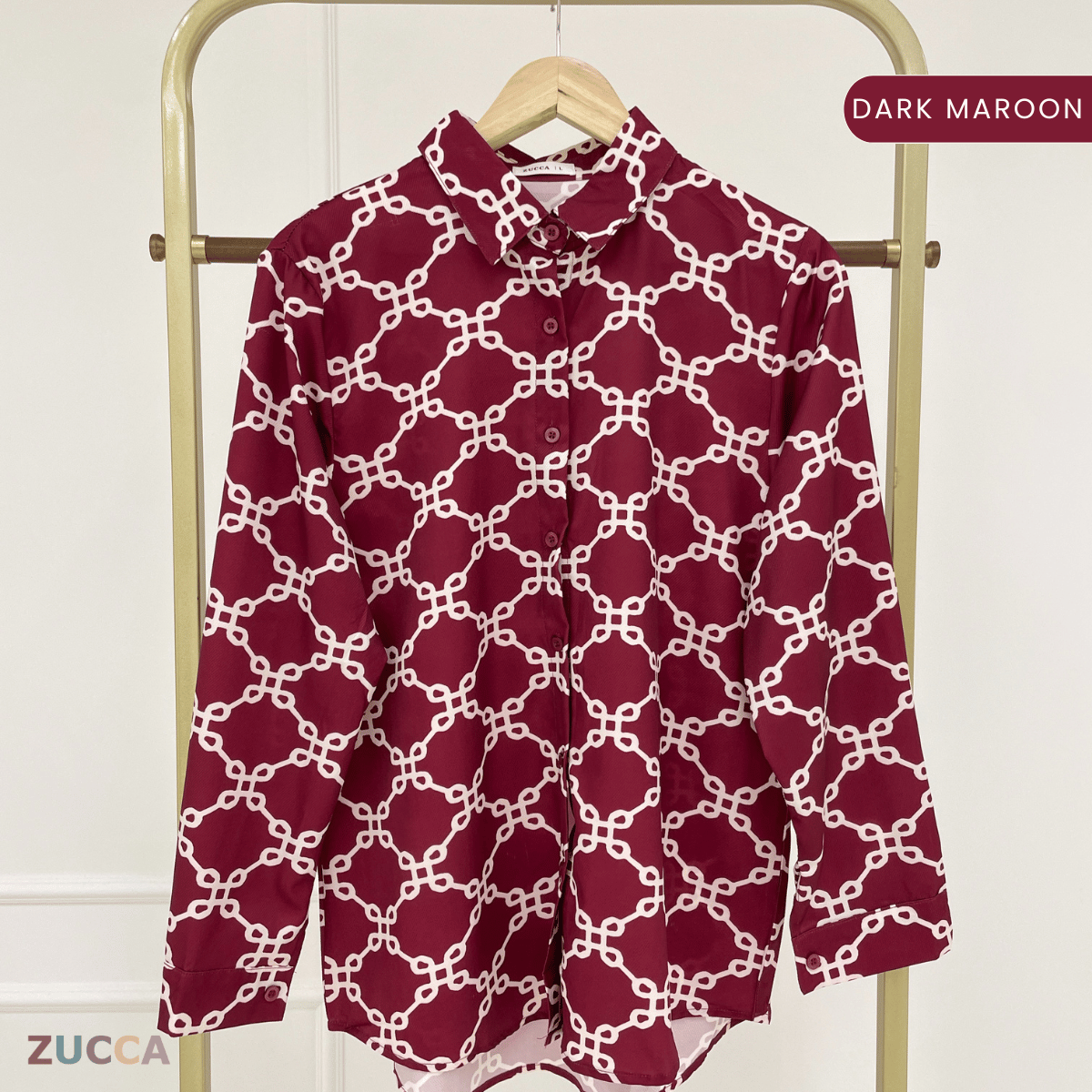 ZUCCA MASITAH BLOUSE SOFT SATIN FLOWY CUT -DM298