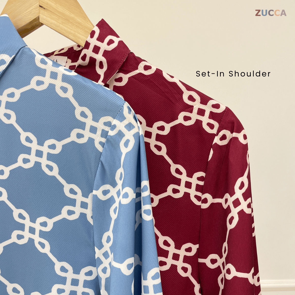 ZUCCA MASITAH BLOUSE SOFT SATIN FLOWY CUT -DM298