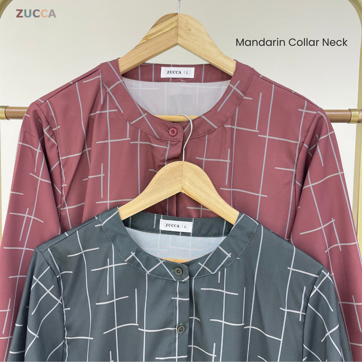 ZUCCA ELISA MUSLIMAH BLOUSE WOMEN LONG SLEEVE - DM307 BAJU PEREMPUAN