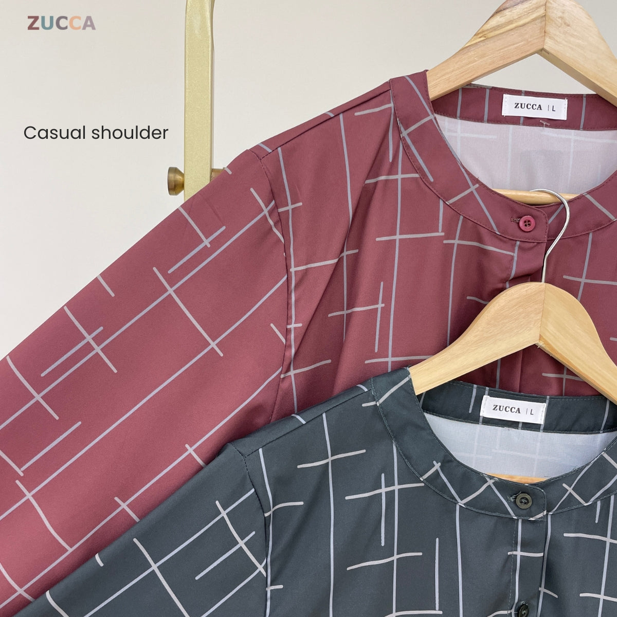 ZUCCA ELISA MUSLIMAH BLOUSE WOMEN LONG SLEEVE - DM307 BAJU PEREMPUAN