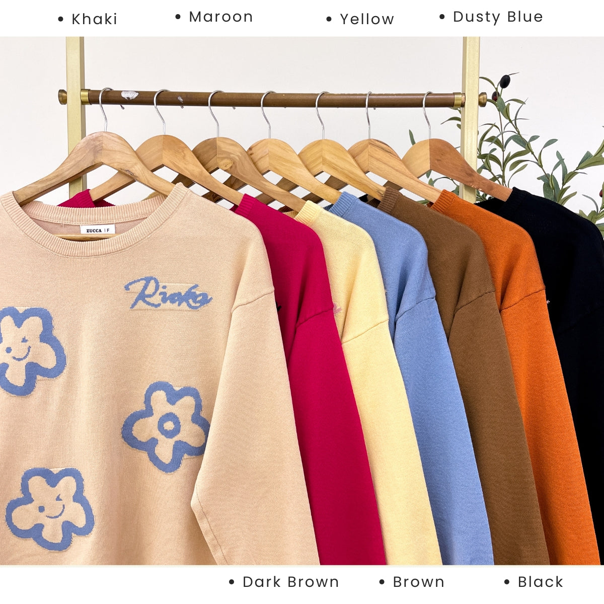 ZUCCA MARIA PEREMPUAN KASUAL KINTWEAR LONG SLEEVE - DM309