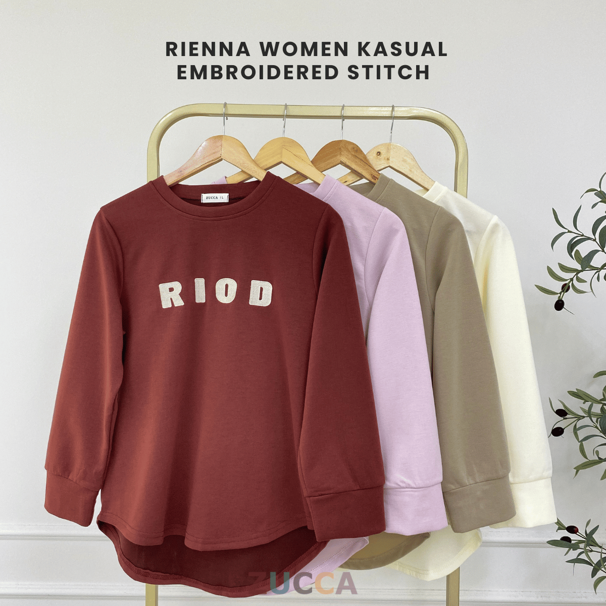 ZUCCA RIENNA WOMEN KASUAL PLAIN BLOUSE - DM310