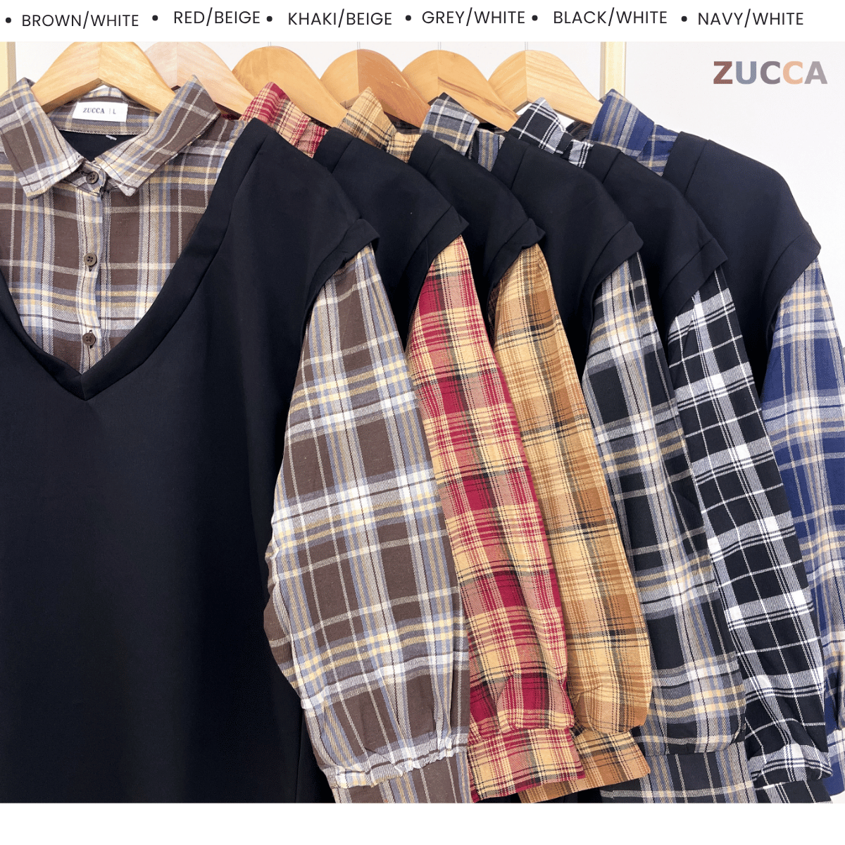 ZUCCA HALEEN WOMEN KASUAL BLOUSE KOREAN STYLE -DM312