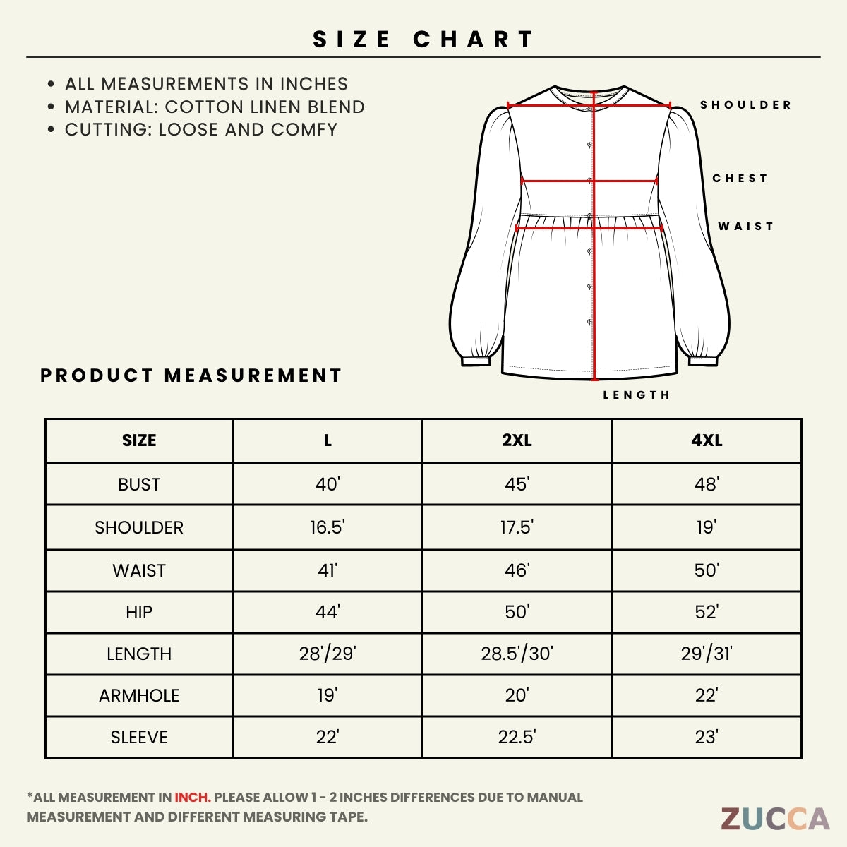 ZUCCA MARIANI KASUAL WOMEN EMBROIDERED STITCH BLOUSE - DM313