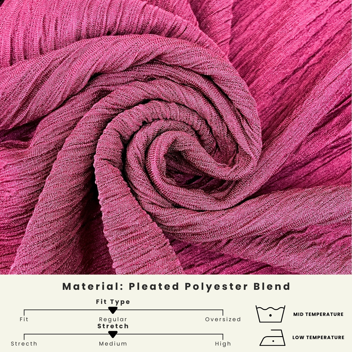 ZUCCA ARIYA KASUAL PLEATED BLOUSE LONG SLEEVE - DM319