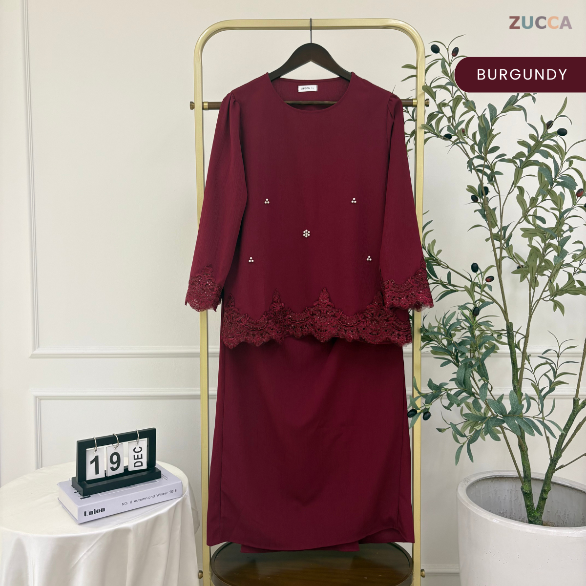 ZUCCA GINAH KURUNG KEDAH MODERN EMBROIDERED - DMRAYA003