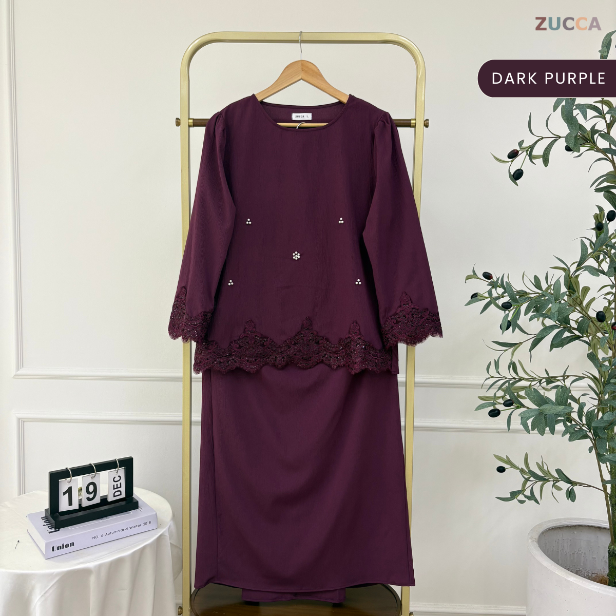 ZUCCA GINAH KURUNG KEDAH MODERN EMBROIDERED - DMRAYA003