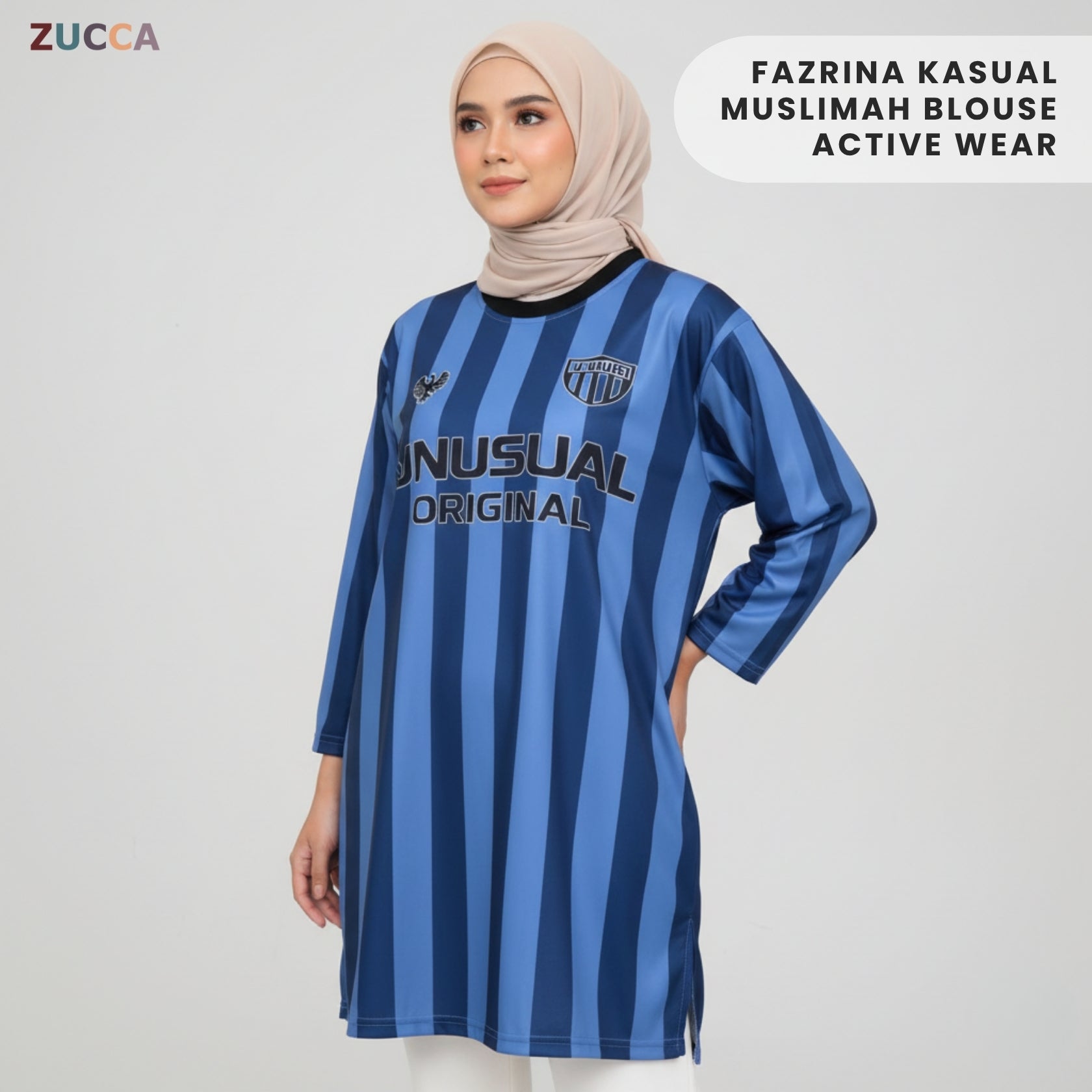 ZUCCA FAZRINA KASUAL MUSLIMAH BLOUSE ACTIVE WEAR - DMS1001