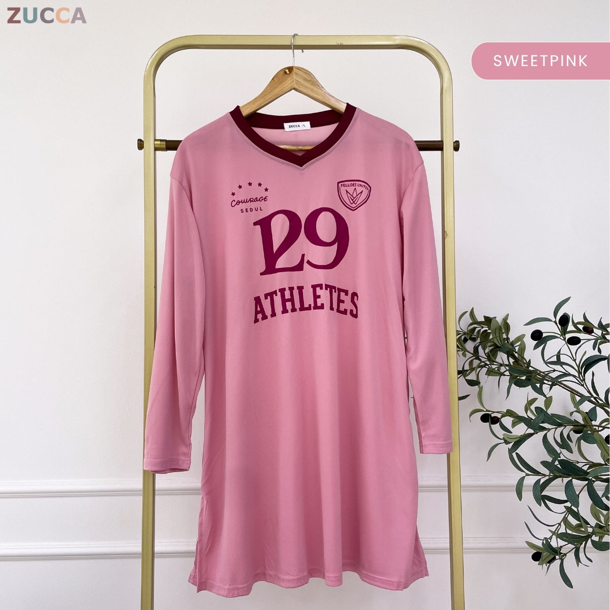 ZUCCA ALESIA KASUAL MUSLIMAH SHIRT V NECK - DMS1005