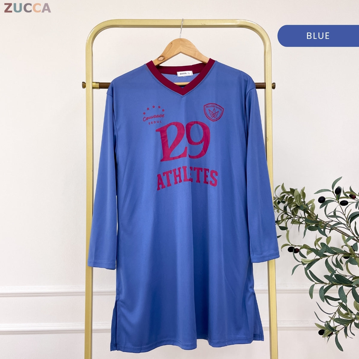 ZUCCA ALESIA KASUAL MUSLIMAH SHIRT V NECK - DMS1005