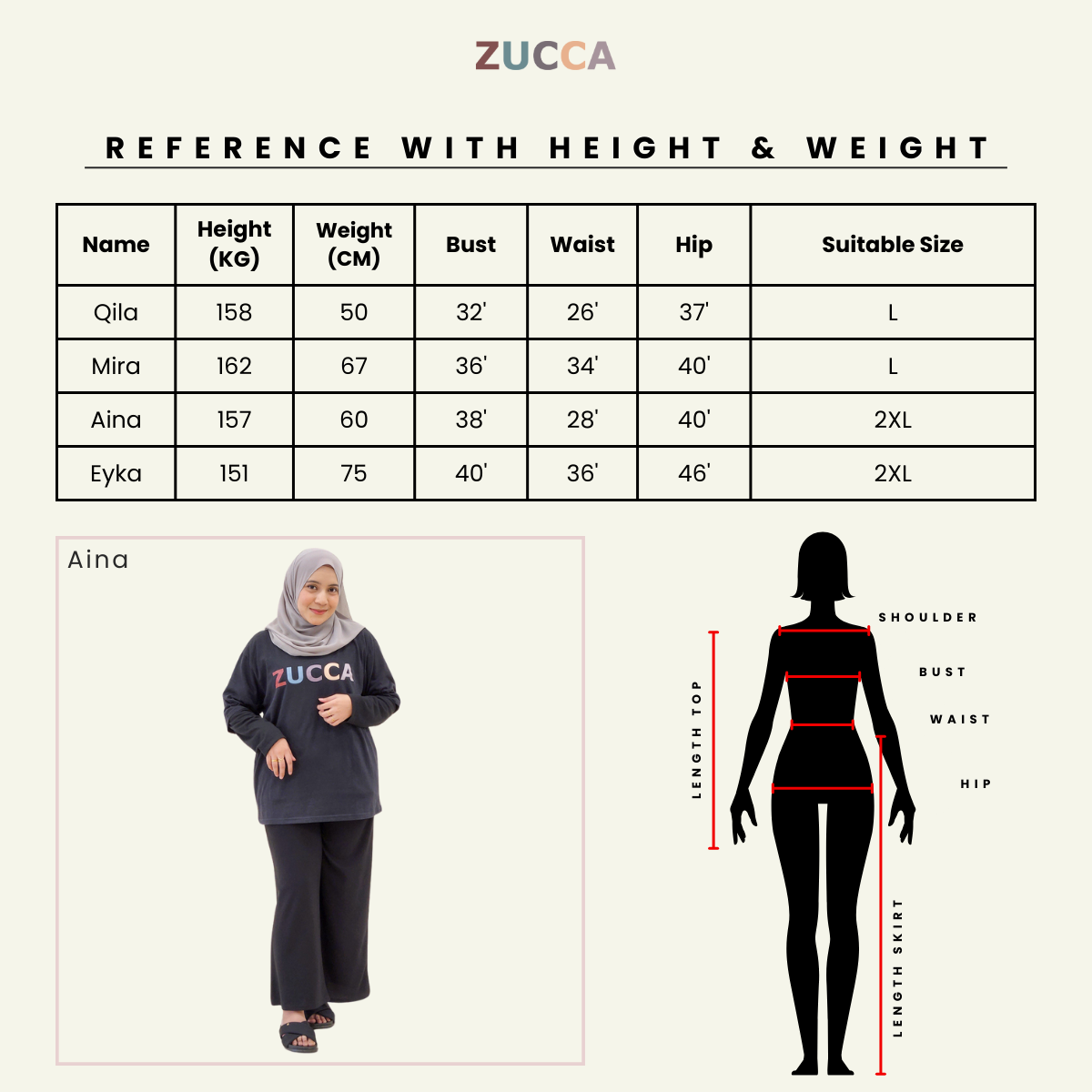 ZUCCA IRDINEE SET BAJU DAN SKIRT SULAMAN BUNGA - DMSET001